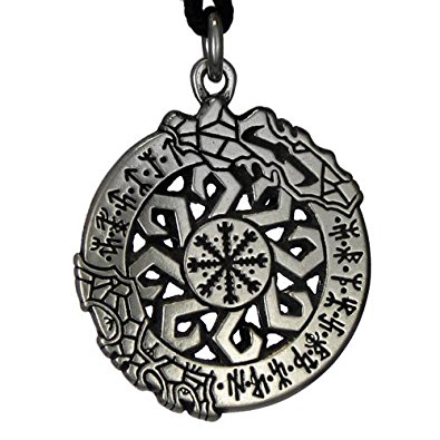 Invincibility in Battle Aegishjalmur Rune Pendant Norse Asatru Viking Jewelry Talisman Necklace