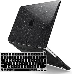 IBENZER Compatible with New 2024 2023 MacBook Pro 16 Inch Case M3 A2991 M2 A2780 M1 A2485 Pro Max, Hard Shell Case with Keyboard Cover for Mac Pro 16(2024-2021), Star Black, T16X-S-BK 1