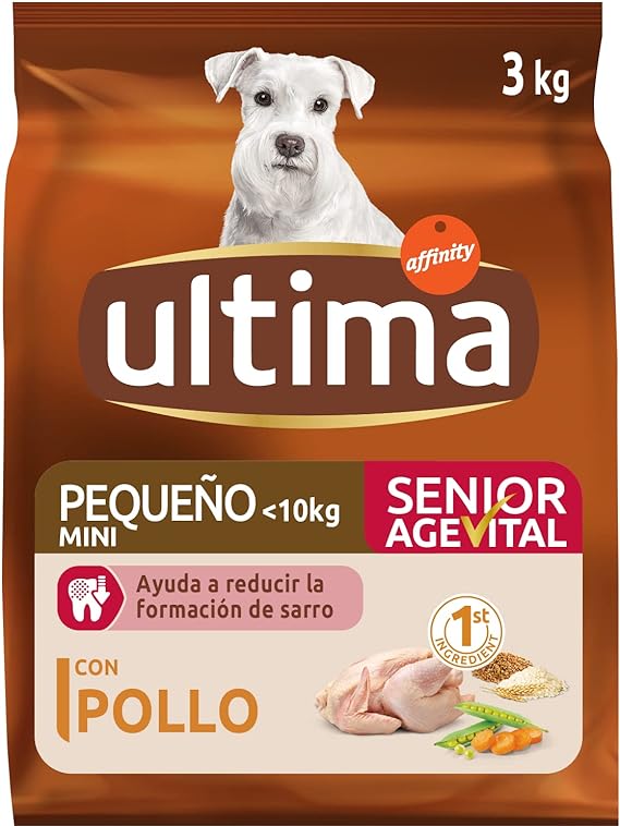 Ultima Cibo per Cani Mini Senior con Pollo - 3 kg