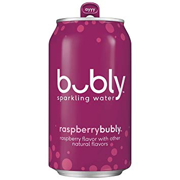 Bubly Sparkling Water Pack, Raspberry, 18 Count