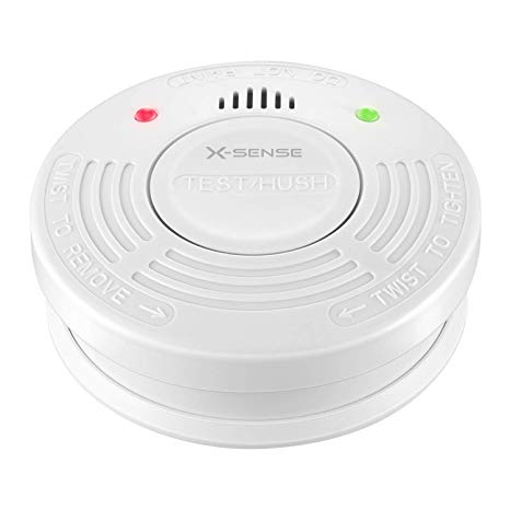 X-Sense 10-Year Battery Smoke Alarm Fire Detector, EN14604, CE Certified Smoke Detector with Photoelectric Sensor, SD10A (1 Pack)