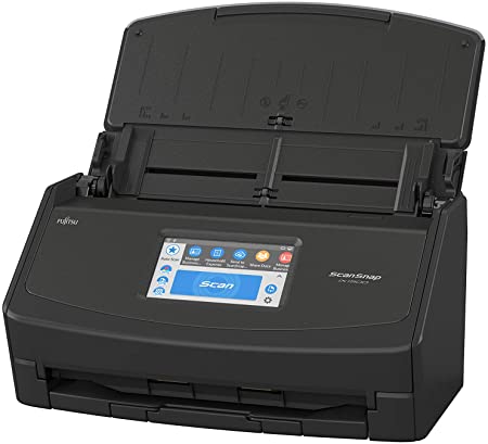 Fujitsu PA03770-B105 ScanSnap iX1500 Color Duplex Document Scanner with Touch Screen for Mac and PC (Black Model)