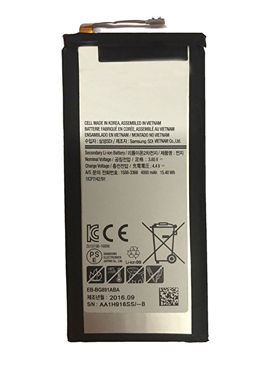 Replacement Battery for Samsung Galaxy S7 Active EB-BG891ABA 4000mAh