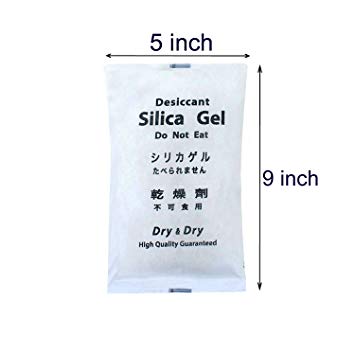 500 Gram Pack of 1 "Dry&dry" Silica Gel Packet Desiccant Dehumidifiers