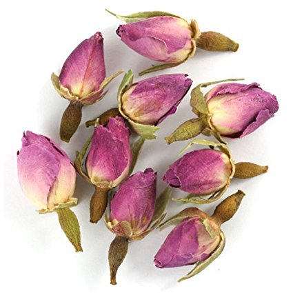 100g Pink Rose Buds Premium Loose Leaf Herbal Tea - Chiswick Tea Co