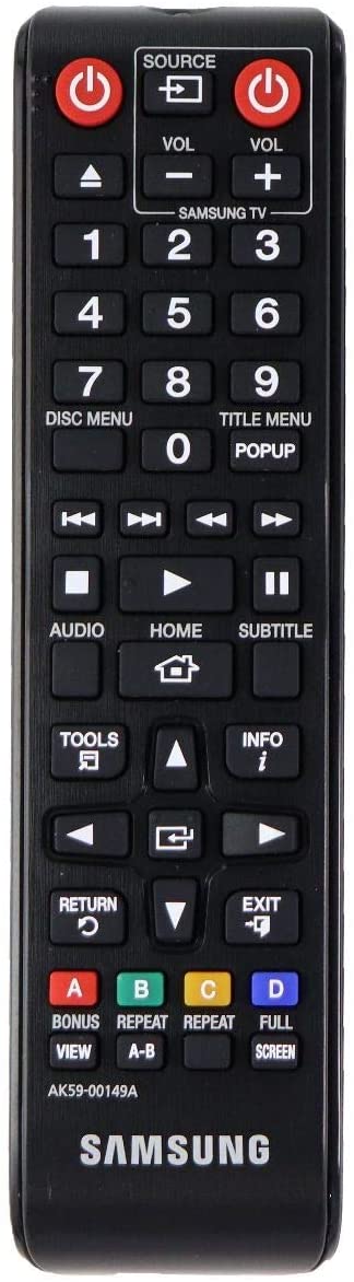 Samsung OEM Original AK59-00149A Blu-Ray Player Remote Control (Renewed)