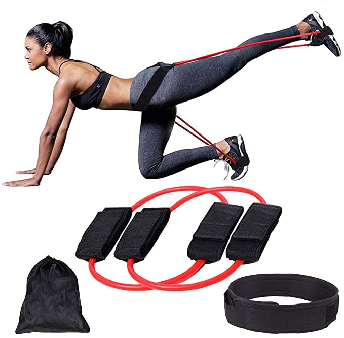 SYCYKA Booty Belt,Booty Resistance Belt Bands,Resistance Bands,Adjustable Waist Belt for Legs Strength and Butt Muscle Training Equipment