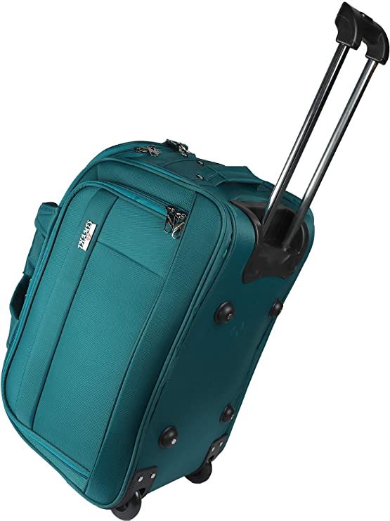 THAMES Expandable Polyester Vision Duffel Strolley Bag | Travel Duffel Bag | Cabin Bag | Check-in Bag (Teal, 20 Inch)