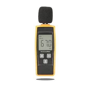 Decibel Meter, Digital Sound Level Meter Sound Noise Meter with 30 to 130 dBA Measuring Range, Data Hold, Digital Noise Meter Decibel Monitoring Tester for Home Factories