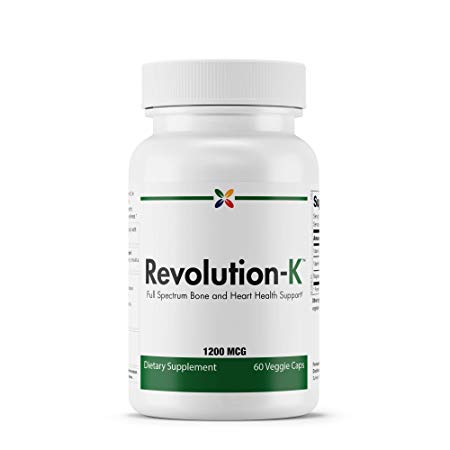 Stop Aging Now - Revolution-K - Full Spectrum Bone and Heart Health Support - 60 Veggie Caps