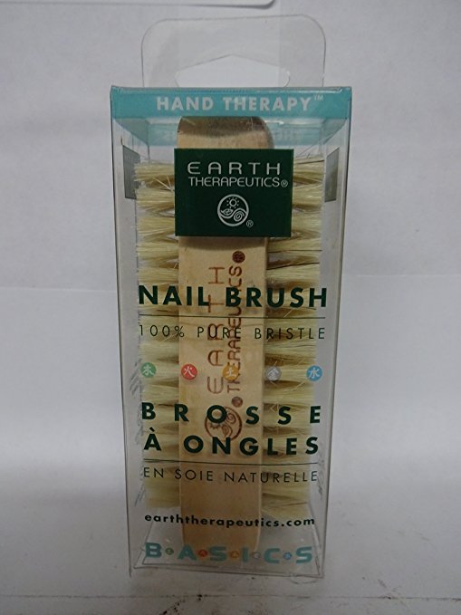 Earth Therapeutics Genuine Bristle Nail Brush 1 Ea