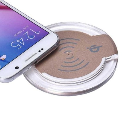 Galaxy S7/S7 Edge Wireless Charger, Lookatool Qi Wireless Charger Charging Pad For Samsung Galaxy S7/S7 Edge (Gold)