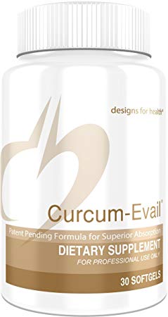 Designs for Health - Curcum-Evail - Bioavailable Curcumin   Turmeric Oil, 30 Softgels