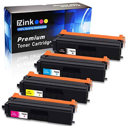 E-Z Ink (TM) Compatible Toner Cartridge Replacement for Brother TN-433 TN433 TN436 TN431 High Yield for HL-L8260CDW HL-L8360CDW HL-L8360CDWT MFC-L8900CDW MFC-L8610CDW HL-L9310CDW MFC-L9570CDW, 4PACK