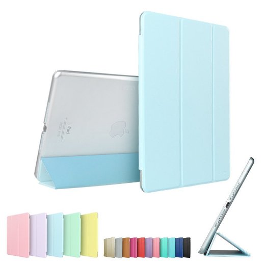 iPad mini 2 Case, iPad mini Case, ESR Smart Stand Case with Auto Sleep/Wake Function and Translucent Back for Apple iPad mini 1 / iPad mini 2 / iPad mini 3 (Spring Fresh Blue)