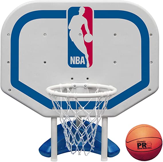 Poolmaster 72931 NBA Logo Pro Rebounder-Style Poolside Basketball Game, white