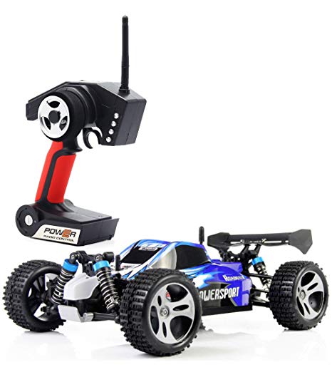 TOZO C1025 RC CAR High Speed 32MPH 4x4 Fast Race Cars 1:18 RC SCALE RTR Racing 4WD ELECTRIC POWER BUGGY W/2.4G Radio Remote control Off Road Truck Powersport Roadster Blue