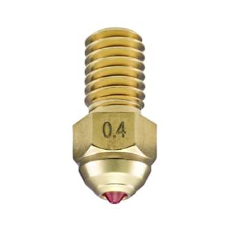 Ruby Nozzle 0.4mm for Ender 3 V3 SE/Ender 5 S1 / Ender 7 3D Printer Hotend, Hardened & Abrasion Resistant for Precision Additive Manufacturing