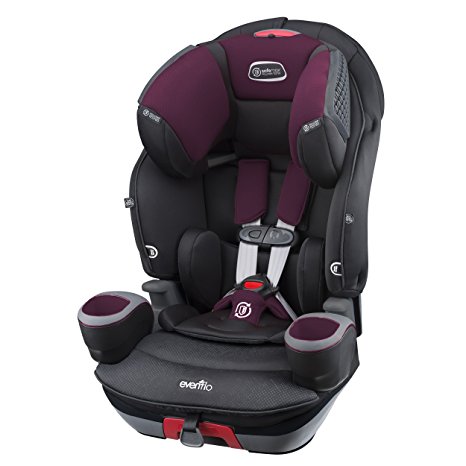 Evenflo SafeMax 3-in-1 Combination Booster Seat, Purple Berry