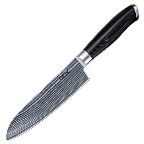 DEIK Kitchen Knife, Professional Chef Knife, Damascus VG10 Steel Knife, Razor Sharp