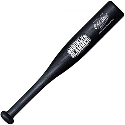 Cold Steel Brooklyn Series Unbreakable Baseball Bat - Made of High-Impact Polypropylene, Brooklyn Slammer (19"), One Size (92BSW)