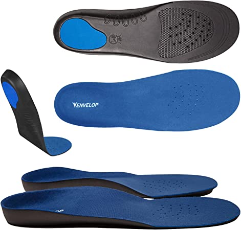 Envelop Thin Insole for Men and Women - Full Length Shoe Insert US Men's (5.5 - 7) Women's (7 - 8.5)
