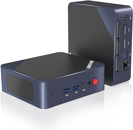 BOSGAME H68 Gaming Mini PC| Radeon 680M Ryzen 7 Mini Gaming PC 8C/16T & 16GB DDR5 RAM PCIe 4.0 521GB NVMe SSD Desktop Computers, Wi-Fi6E, BT5.2, 4K Triple Display, USB4 Support 8K@60, 2.5G LAN