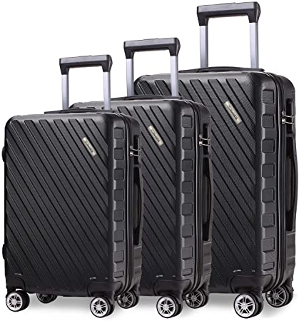 Spinner Luggage Set - ABS Hardshell Suitcase with TSA Lock - 20in 24in 28in
