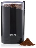 KRUPS F203 Electric Spice and Coffee Grinder with Stainless Steel Blades Black