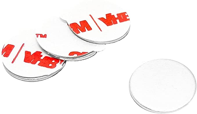 totalElement 3/4 Inch Steel Disc with 3M Adhesive, Blank Metal Strike Plates (60 Pack)