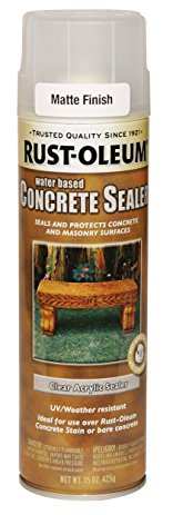 Rust-Oleum 247167 Concrete Sealer Spray, Matte Clear, 15-Ounce