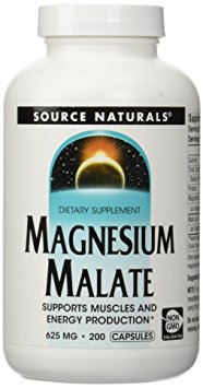 Source Naturals Magnesium Malate - 200 caps - 625 mg