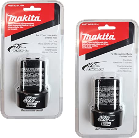 Makita BL1014 Lithium Ion 12 Volt Battery 2 Pack