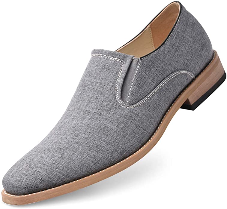 GOLAIMAN Men's Slip-On Loafers Classic Casual Canvas Business Shoes