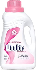 Woolite Delicates Hypoallergenic Liquid Laundry Detergent, 50 oz, 33 Washes, Machine and Hand Wash Eligible