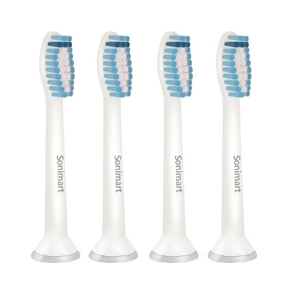Sonimart Sensitive Replacement Toothbrush Heads for Philips Sonicare HX6053, 4 pack