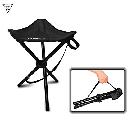 Forbidden Road Camping Stool Portable Seat Tripod Stool Chair Light Folding Hiking Fishing Travel Backpacking Outdoor Stool