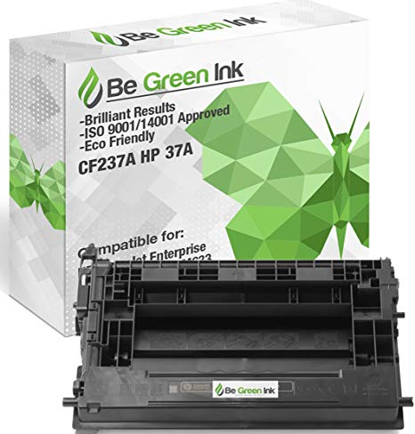 Be Green Ink 37A CF237A Compatible Toner Cartridge for HP LaserJet Enterprise M607 M607n M607dn M608 M608n M608dn M608x M609 M609dn, HP LaserJet Enterprise MFP M631 M632 M633 (1 Black – 11,000 Yield)