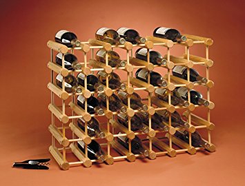 J.K. Adams Ash Wood 40-Bottle Wine Rack, Natural