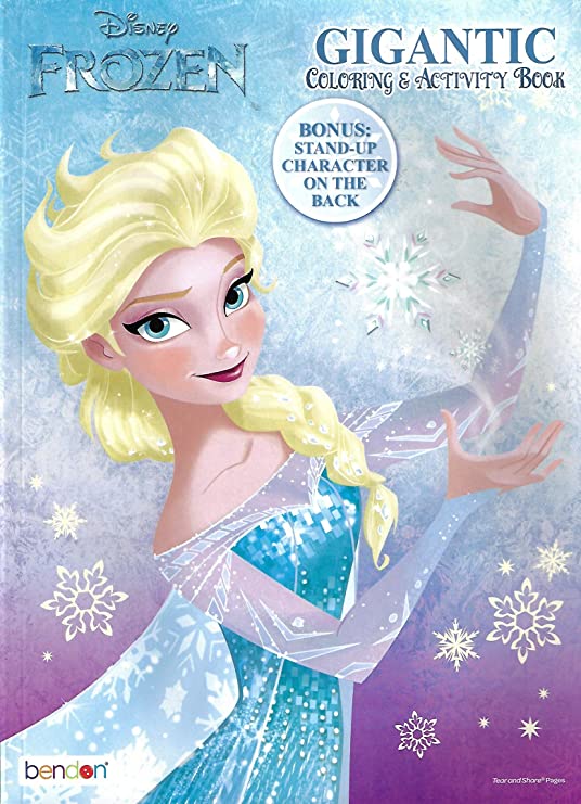 Activity Books Princess Elsa Gigantic 224 Page Coloring Book with Stand-Up Olaf on Back