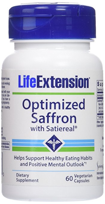 Life Extension Optimized Saffron with Satiereal, 60 Veg Cap (2 Pack)