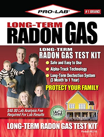 Pro-Lab RL116 Long-Term Radon Gas Test Kit