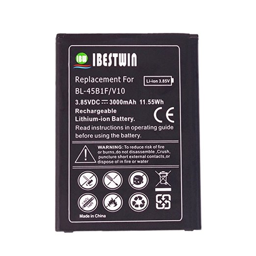 IBESTWIN 3.85V 3000mAh Replacement Spare Battery for LG V10(2015)H900(AT&T), H901(T-Mobile), VS990(Version), BL-45B1F