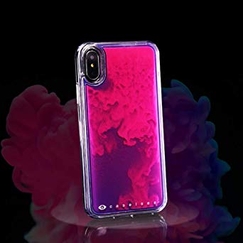 shiYsRL Fluorescent Quicksand Phone Case Protector for Samsung Galaxy S10/S10e/S10 P/S9 Purple for Samsung S9 Plus·