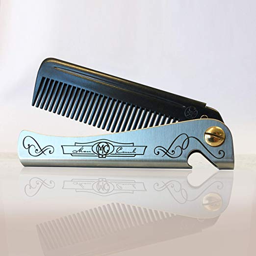 New 'Carbon' Man Comb. A seriously tough man-sized folding comb and bottle opener that fits in your pocket.