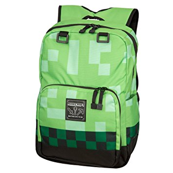 Minecraft 18" Creeper Kids Backpack - Green