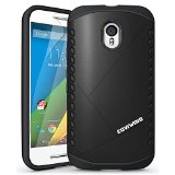 COVRWARE Moto G 3rd Gen Case  Shield Series  Dual Layer Armor Case  Include HD Invisible Film  for Motorola Moto G 3rd Gen 2015  Will Not Fit Moto G 2nd 2014  - Black