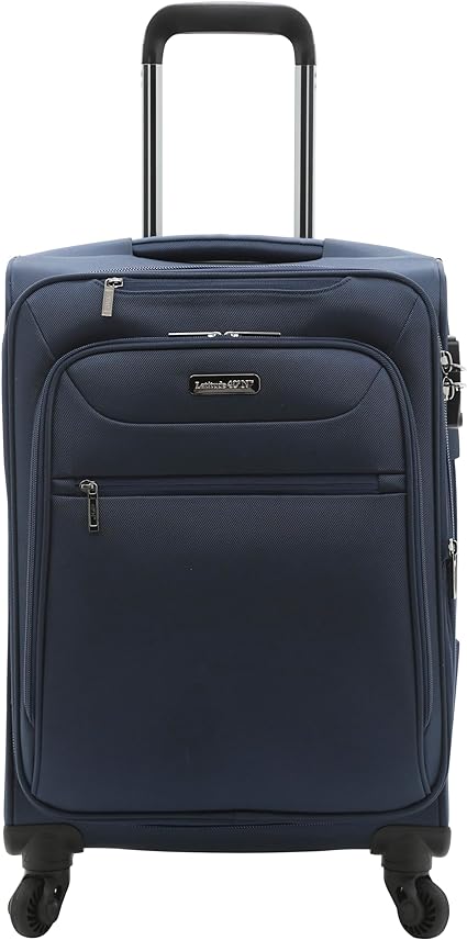 TRAVELERS CLUB Explorer 28" Suitcase Expandable Softside Spinner Check-in Luggage With 360 4 Wheel System - NAVY BLUE