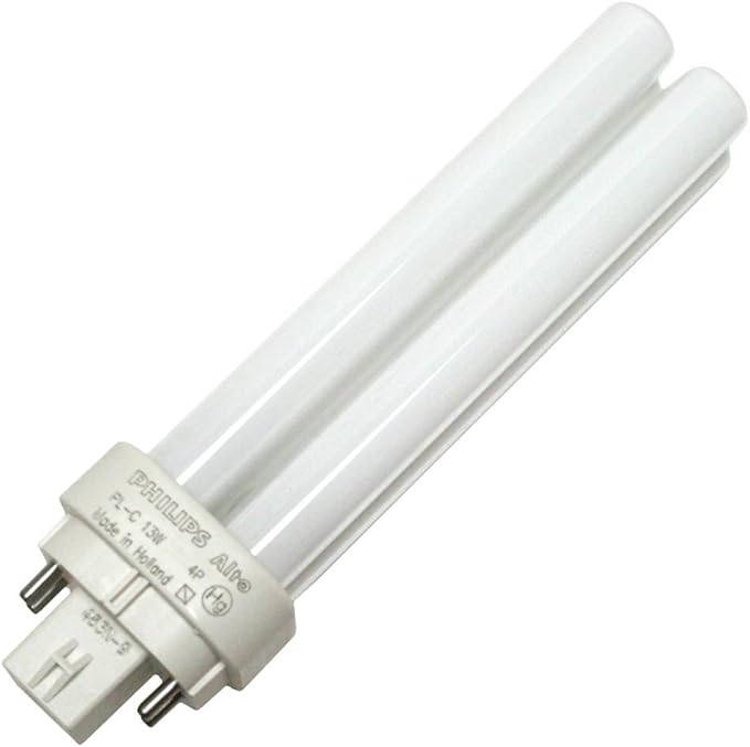 Philips 383257 - PL-C13W/27/4P/ ALTO Double Tube 4 Pin Base Compact Fluorescent Light Bulb