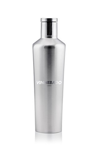 Corkcicle Vinnebago Insulated Stainless Steel Bottle/Thermos, 750ml (25-Ounce), Silver